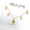 Necklace IVANNA - citrine (N332)