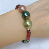 Bracelet MAYRA - triple momi & tourmaline (B516)