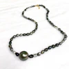 Necklace TARA - Keshi Tahitian pearl (N357)