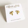 Palm tree stud earrings (E463)