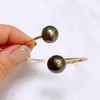 Cuff LEIA - tourmaline Tahitian pearl