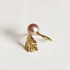 Monstera ring - Edison pearl (R198)