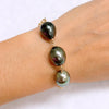 Bracelet LYLIA - ombré Tahitian pearls (B570)