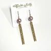 Earrings Melia - pink pearls (E610)