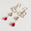 Earrings AIKO - pink ombré (E465)