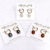 Earrings NOELA - white pearls (E620)