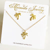 Palm tree necklace (N276)