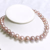 Pink Edison pearls strand necklace