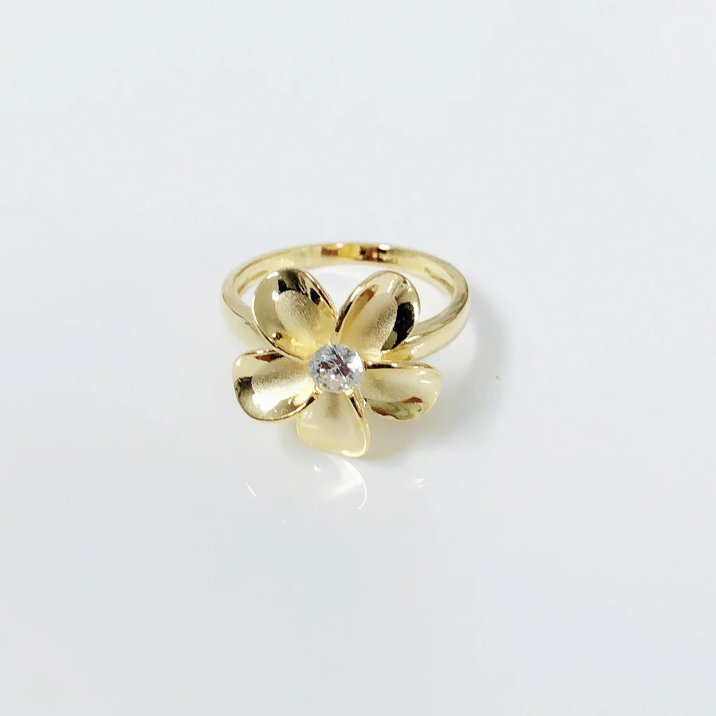 Plumeria ring (R201)