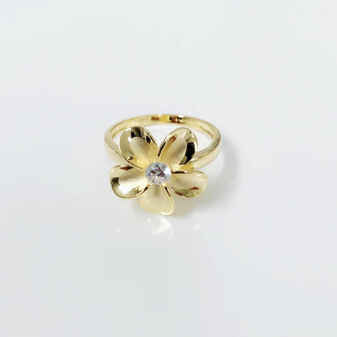 Plumeria ring (R201)