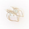 Earrings Doree - aqua sea glass (E329)