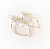 Earrings Doree - aqua sea glass (E329)