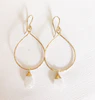 Earrings Nerida -moonstone (E320)