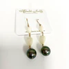 Pikake earrings- Tahitian pearl