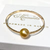 Bangle ALII - gold south sea pearl (B448)