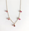 Necklace IVANNA - pink topaz (N252)