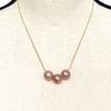 Necklace Kristi - pink Edison pearls (N156)