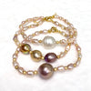 Bracelet MAYRA - keshi & white south sea pearls