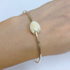 Pikake bead bangle (B466)