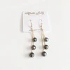 Earrings LILA - tahitian pearls (E547)