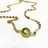 Necklace FAE - pistachio Tahitian pearl