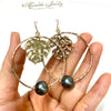 Earrings BELLA - Tahitian pearl (E589)
