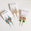 Earrings AVA - chrysoprase (E301)