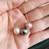 Necklace KRISTI - Tahitian & Edison pearls (N223)