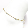 Pearl anklet - white keshi pearls (B469)