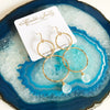 Earrings ANELA - aquamarine (E480)