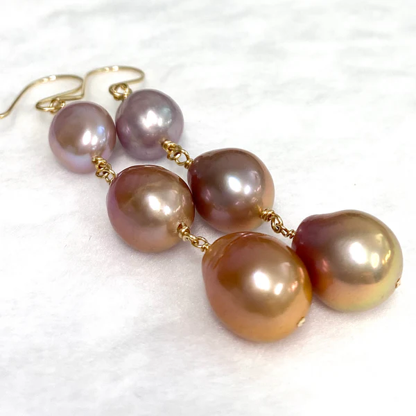 Earrings RAYE - Edison pearls (E595)