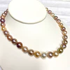 Necklace JACQUELINE - Edison pearls strand necklace - multicolor (N353)