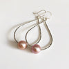 Earrings Molly - pink Edison pearls (E352)