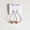 Earrings Molly - pink Edison pearls (E352)