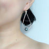 Earrings ETHEL - tahitian pearl (E524)