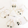 Earrings Riki - tahitian pearl (E118)