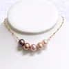 Necklace AURA - Aubegine ( N424)