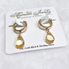 Earrings NOELA - citrine (E626)