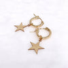 Earrings NOELLA - star charms (E619)