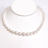 Necklace MARI - white Edison pearls (N397)