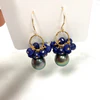 Earrings KIRA - sapphire (E562)