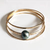 MOANI bangles set - tahitian pearl (B431)