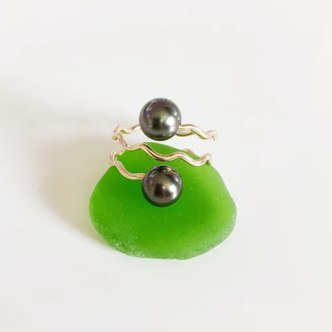 Ring ILA - tahitian pearls (R169)