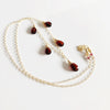 Necklace IVANNA - garnet (N225)