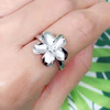 Plumeria ring (R201)