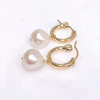 Earrings NOELA - white pearls (E620)