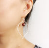 Earrings Riki - chocolate pearl (E223)