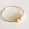 Bangle PAIGE - gold edison pearls (B255)