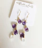 Earrings EMEIL - amethyst (E470)