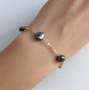 Bracelet KIRI - Keshi tahitian pearls  (B361)